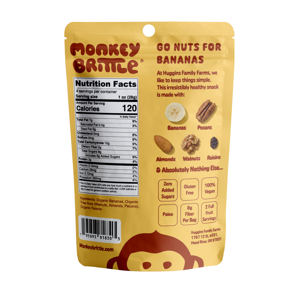 Monkey Brittle - (5) Large 4oz Bags